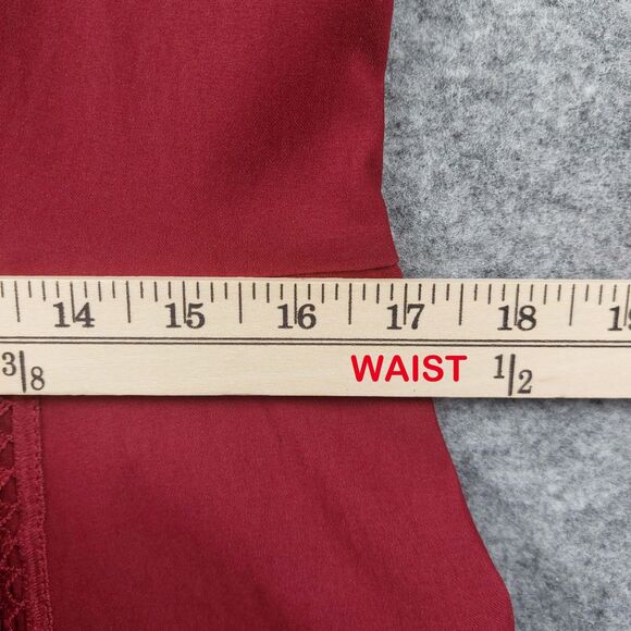 Miusol Dress Womens XL Red Lace Fit And Flare Short Sleeve Elegant Cocktail - Picture 4 of 10